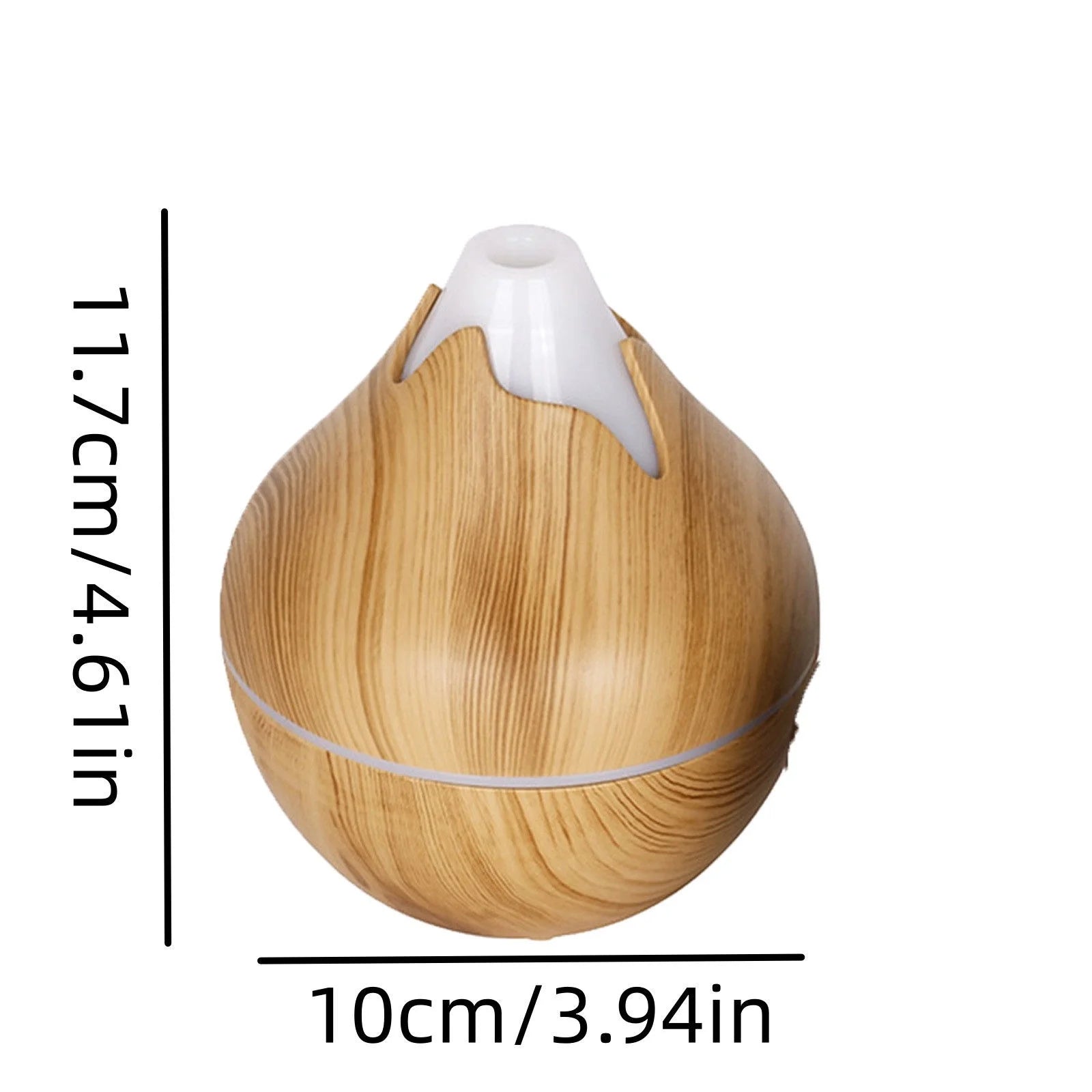Summer Promotion,Clearance,Silent Large Mist Volume Wood Grain Vase Humidifier Home Room Indoor Office Night Light
